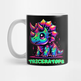 Triceratops Baby Dino Kawaii Cute Chibi Mug